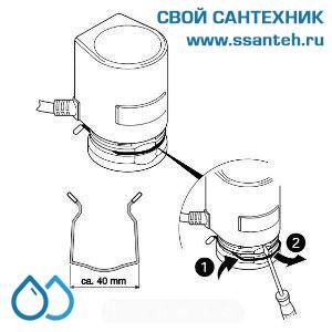 10374 Honeywell, MT8-024S-NC Термоэлектрический привод для зонного регулирования, 2-pt, 90Н, 24Vac, 6,5мм, 6мин, NC,  1 концевой выключатель